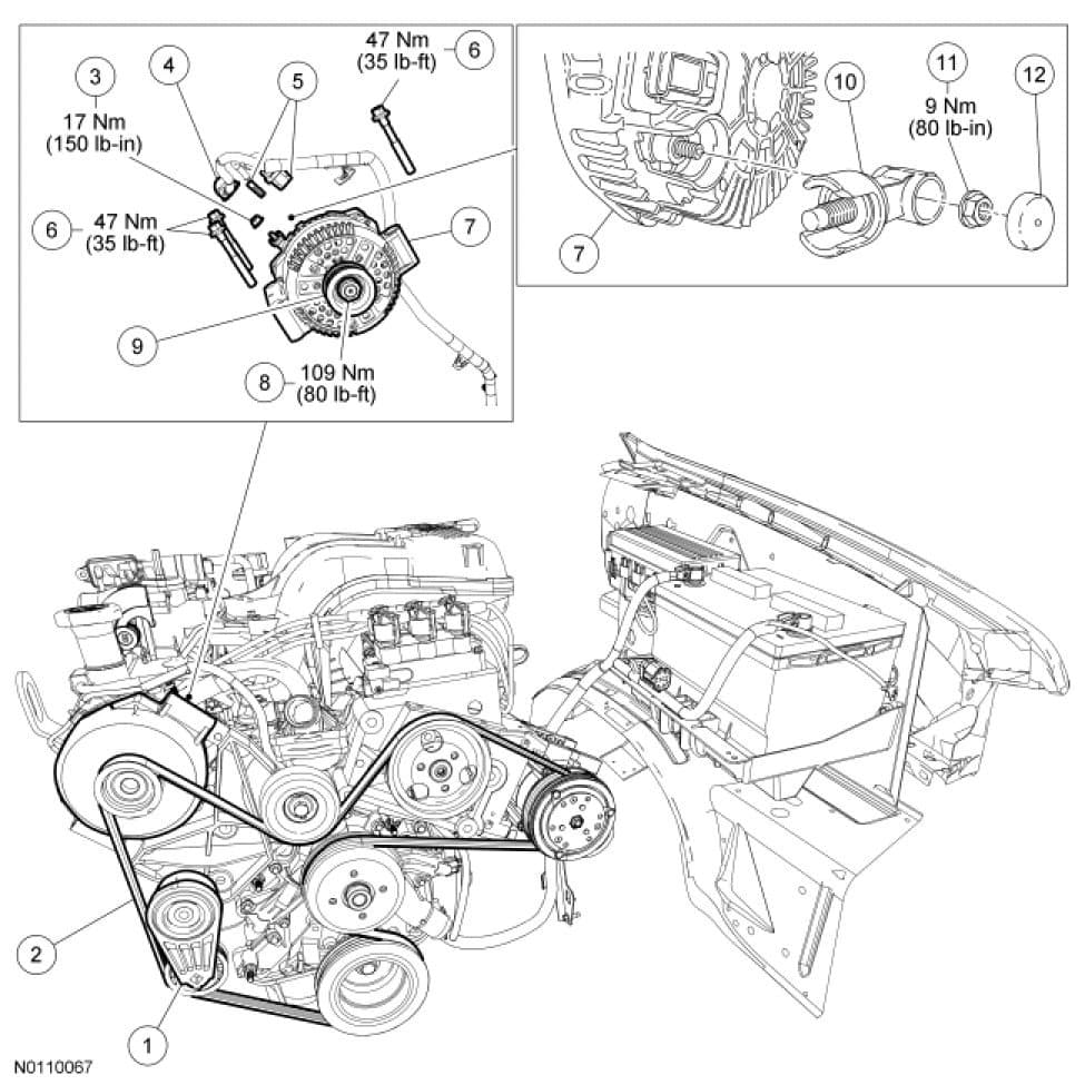 Factory diagram — Alternator