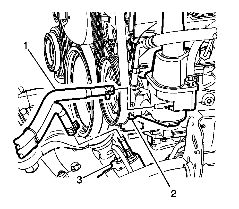 Factory diagram — Power Steering Fluid Cooler