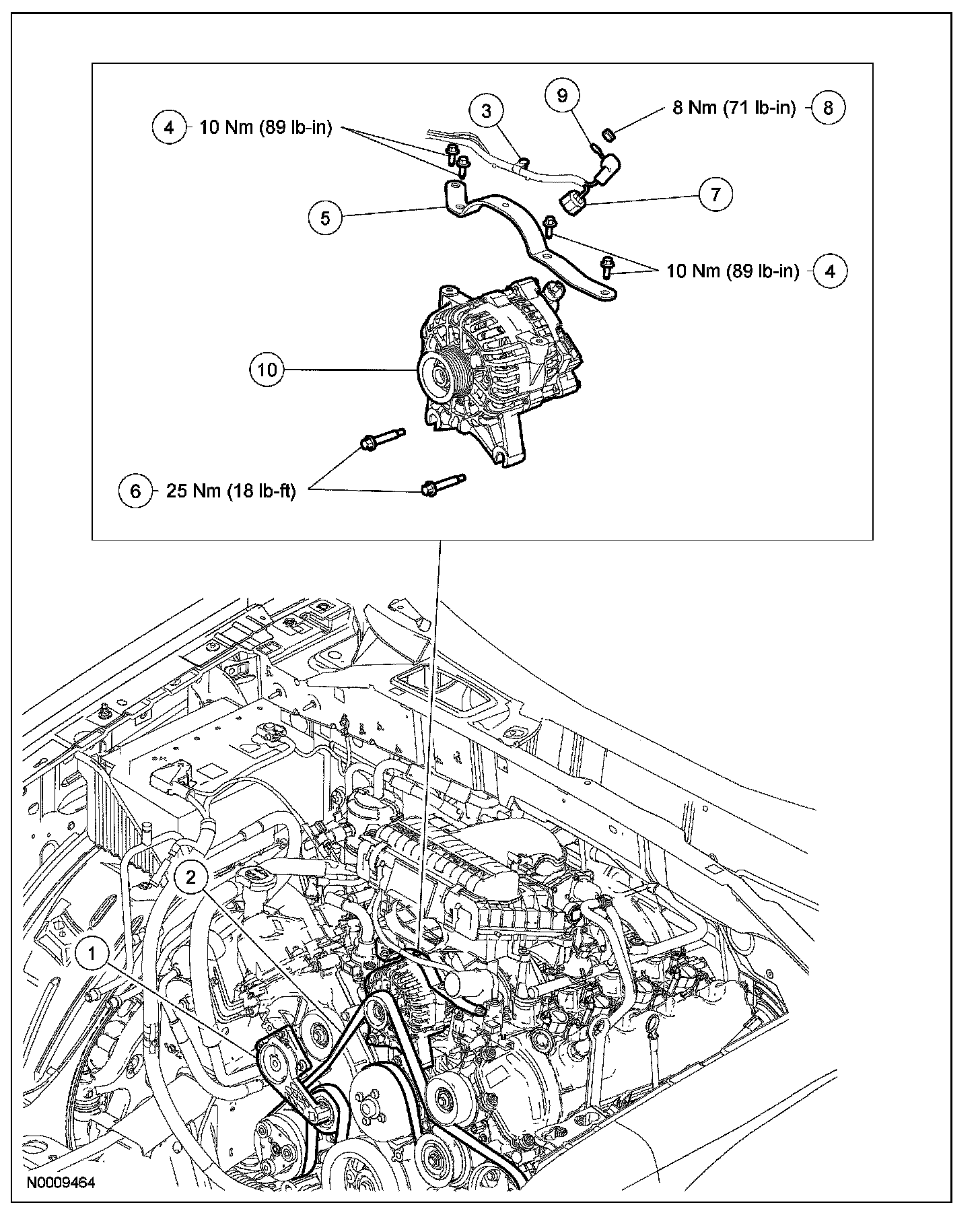 Factory diagram — Alternator