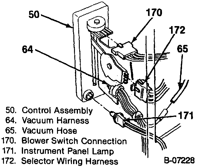 Factory diagram — Control Assembly