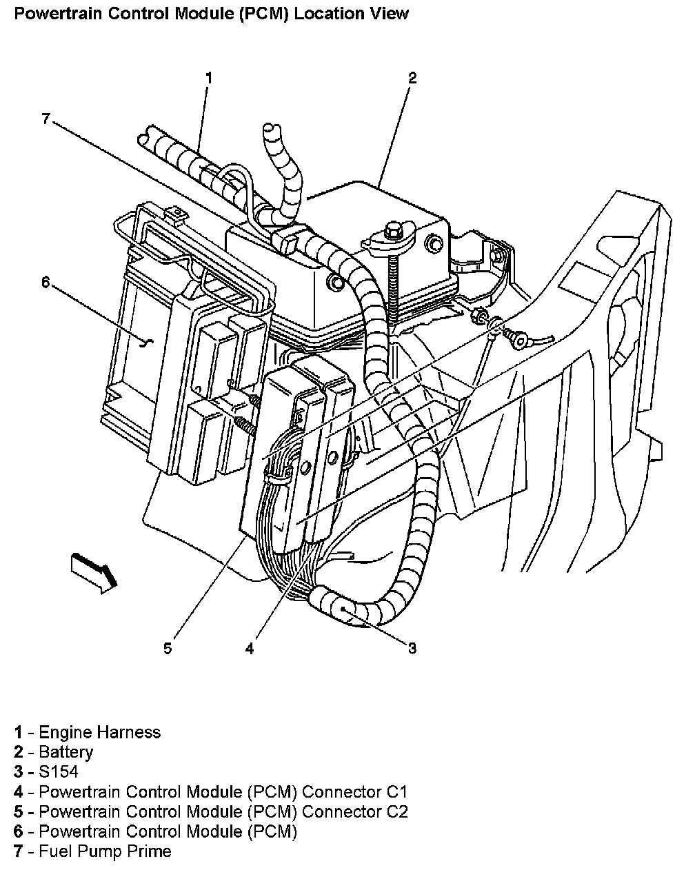 Factory diagram — Engine Control Module