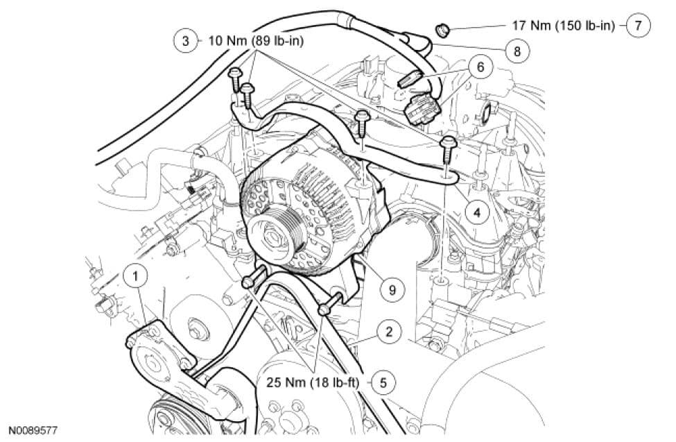 Factory diagram — Alternator