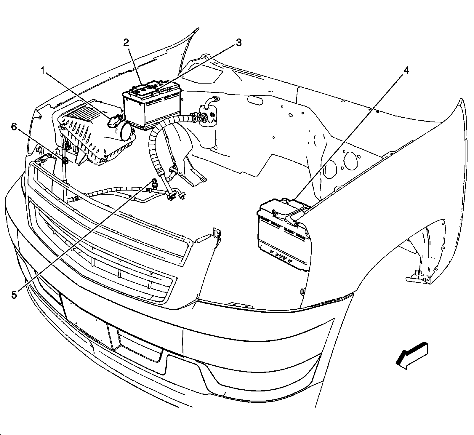 Factory diagram — Refrigerant Pressure Sensor / Switch