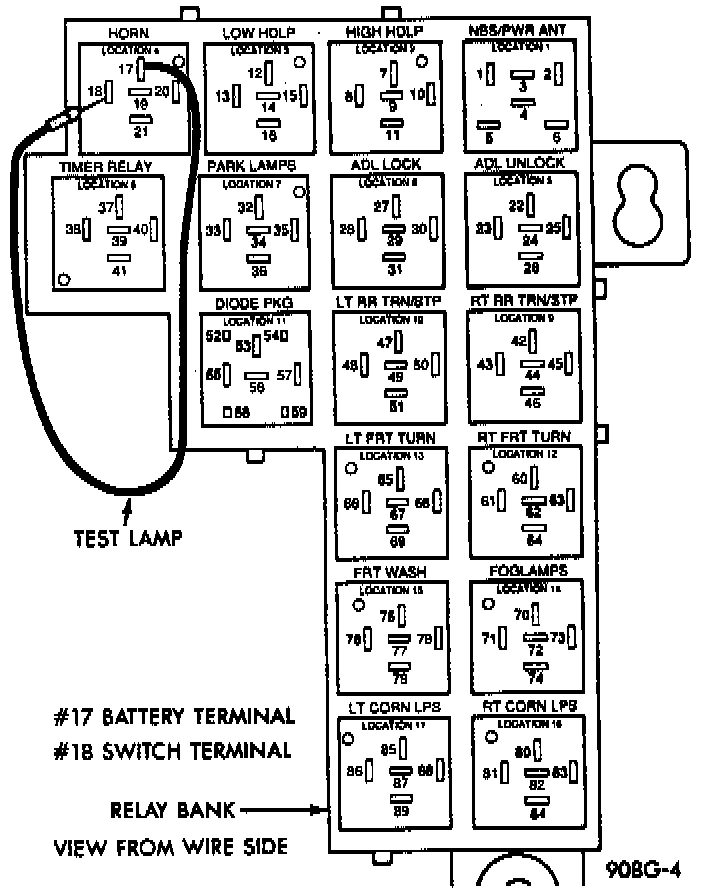 Factory diagram — Horn Relay