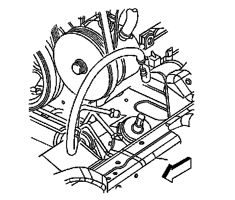Factory diagram — Power Steering Line/Hose