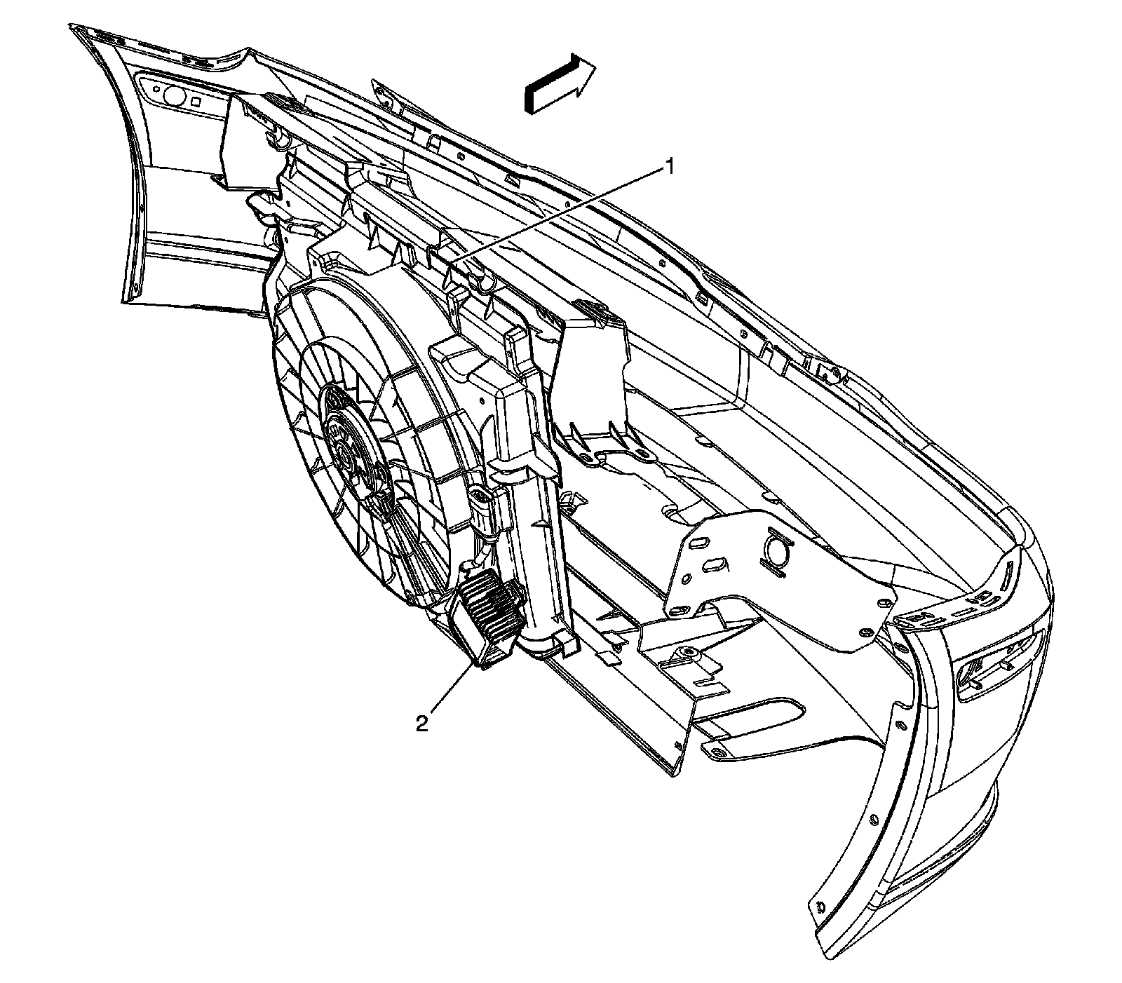 Factory diagram — Radiator Cooling Fan