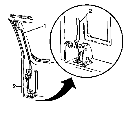 Factory diagram — Rear Door Latch