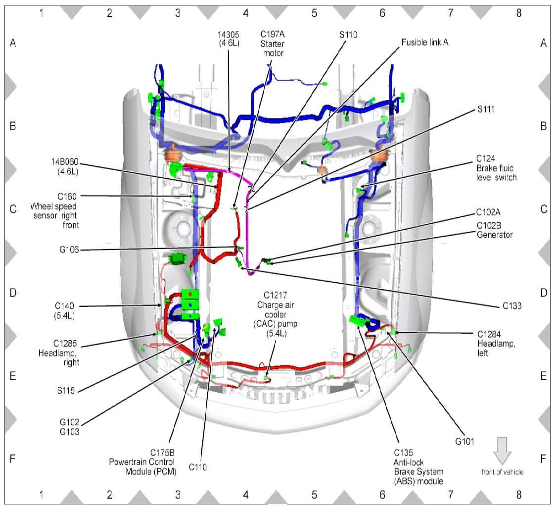 Factory diagram — Engine Control Module