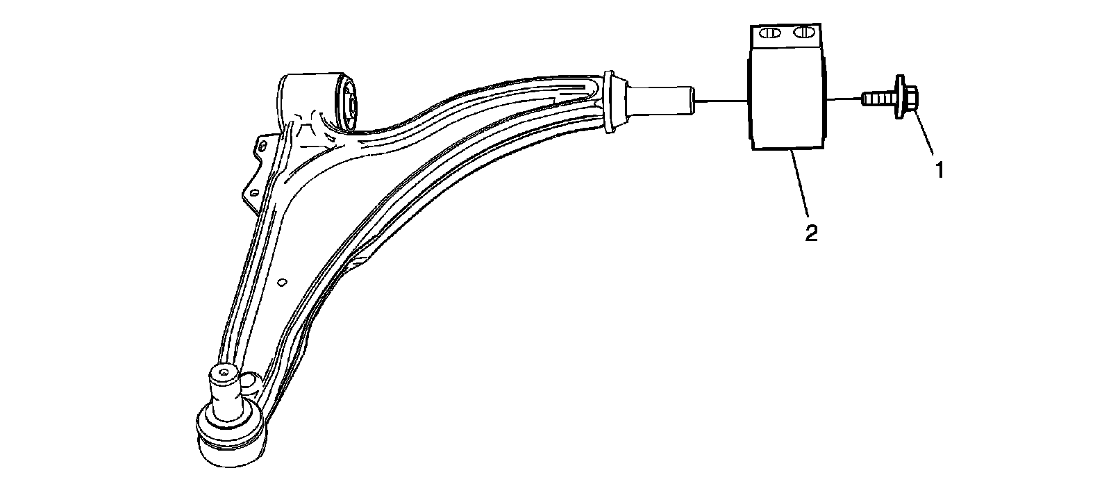 Factory diagram — Control Arm Bushing