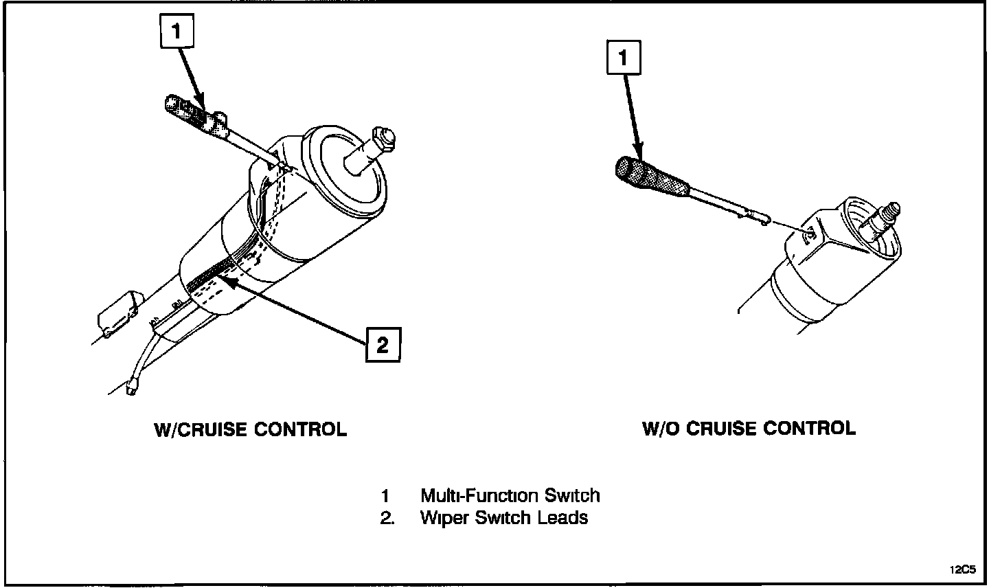 Factory diagram — Wiper Switch