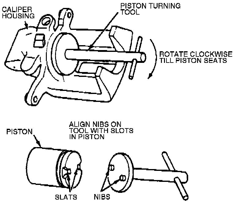 Factory diagram — Brake Caliper