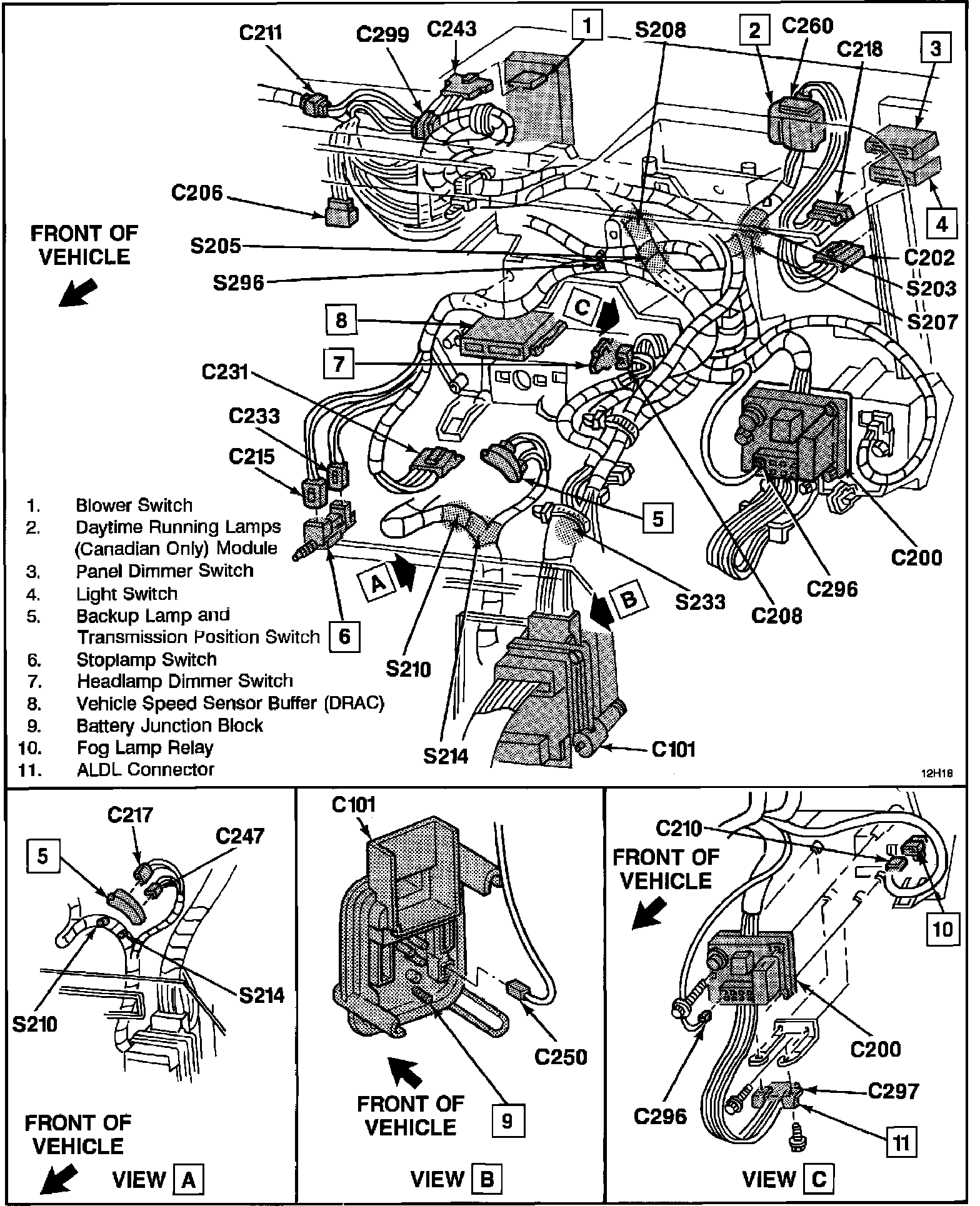 Factory diagram — Fog/Driving Lamp Relay