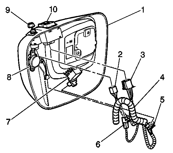 Factory diagram — Power Mirror Switch