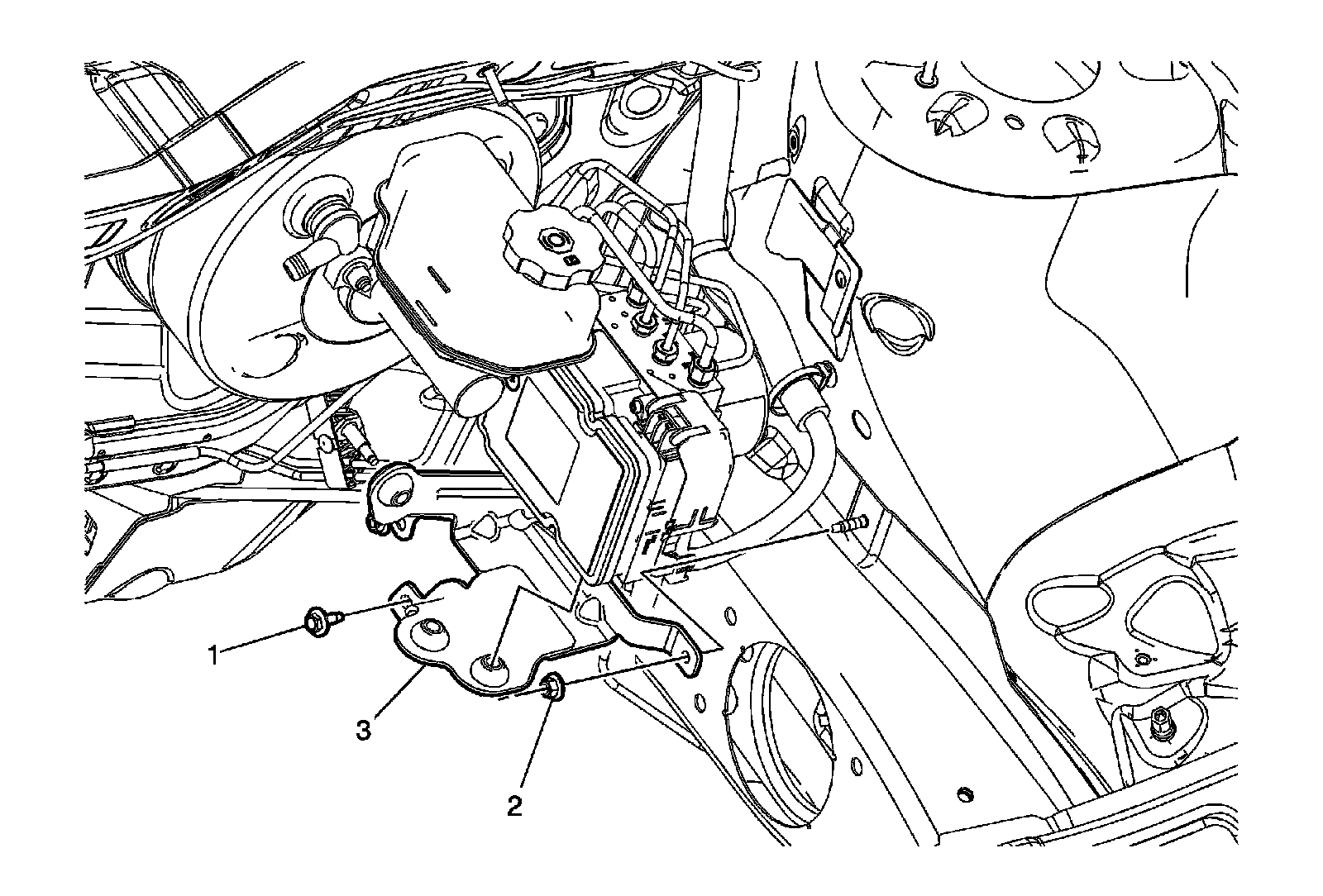 Factory diagram — Hydraulic Control Assembly - Antilock Brakes