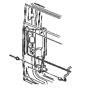 Factory diagram — Rear Door Latch
