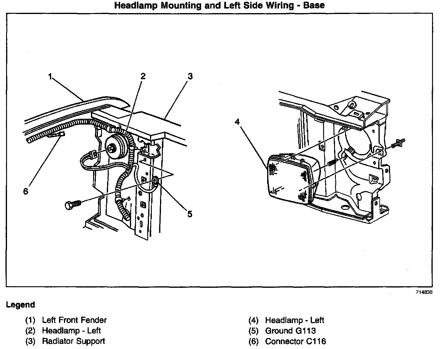 Factory diagram — Headlamp