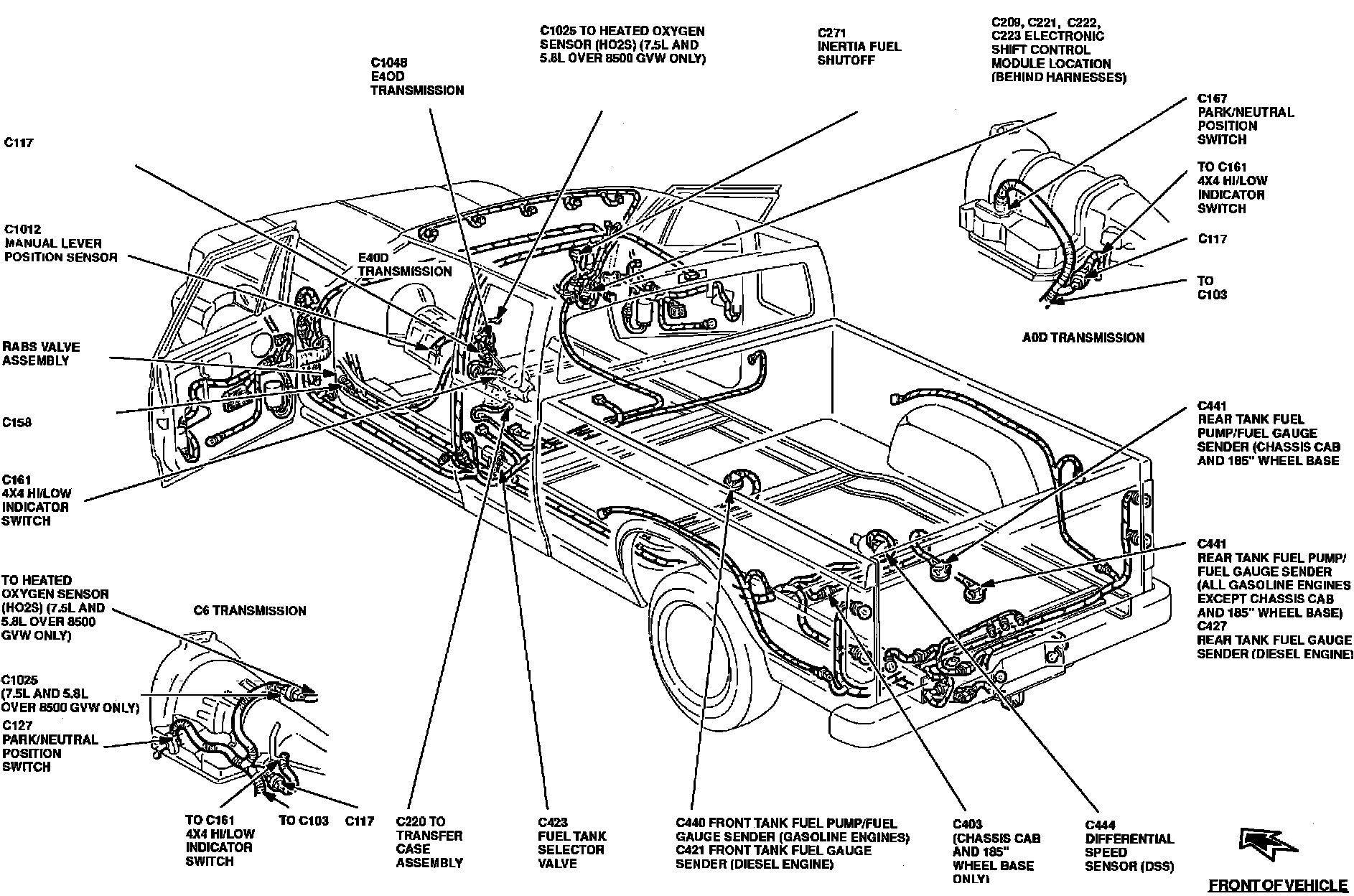 Factory diagram — Fuel Gauge Sender