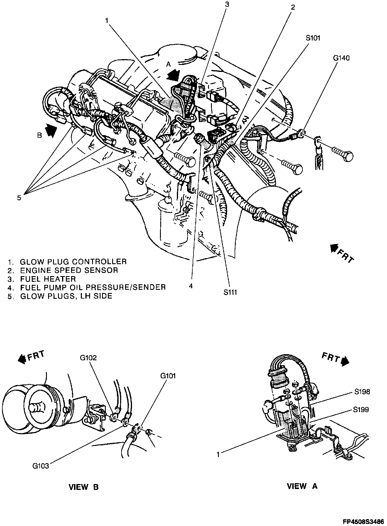 Factory diagram — Oil Pressure Sensor