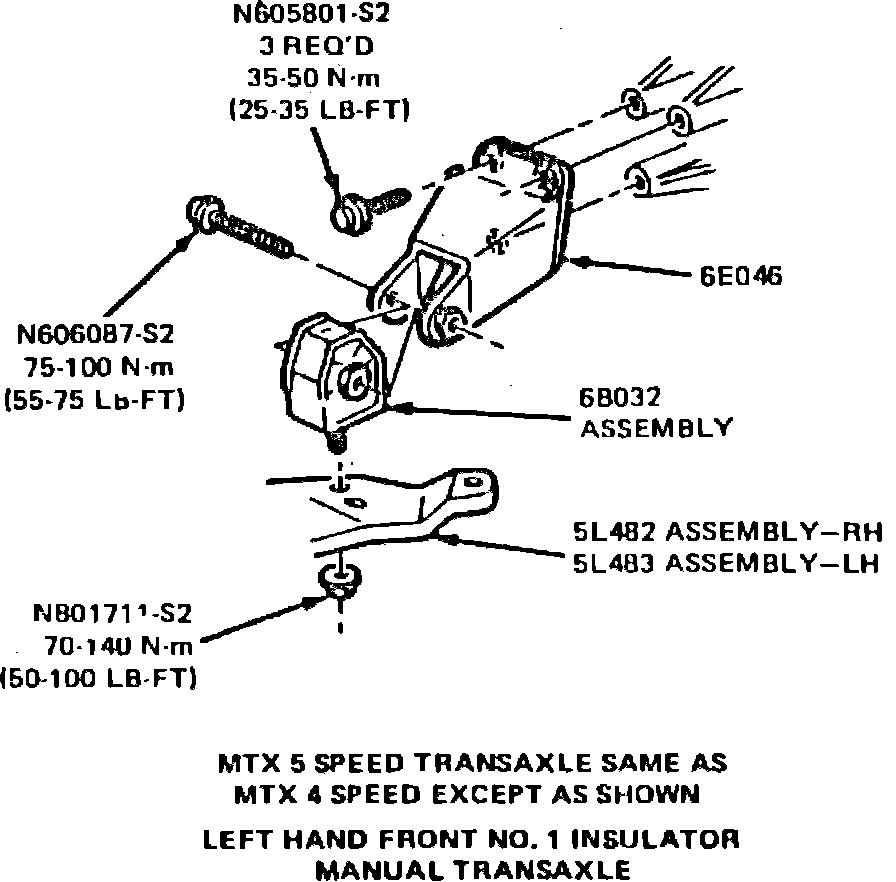 Factory diagram — Engine Mount