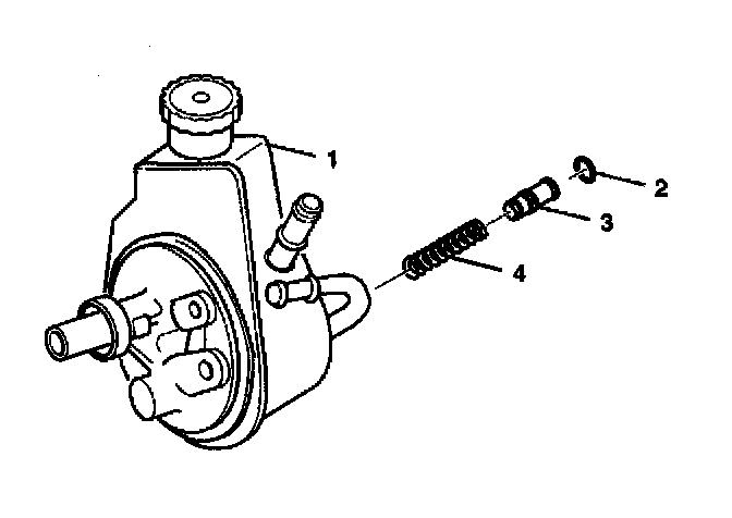 Factory diagram — Power Steering Pump