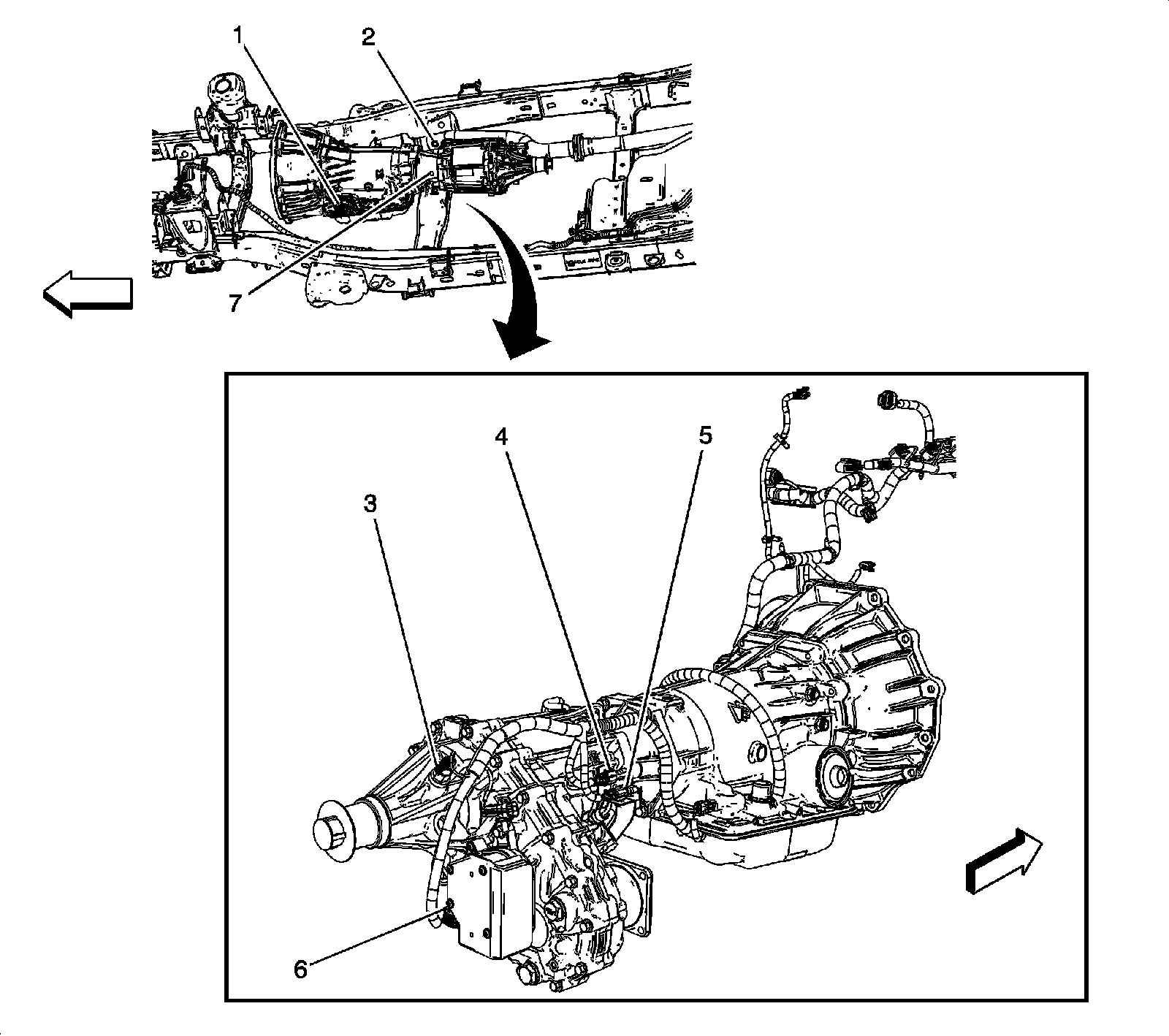 Factory diagram — Transfer Case