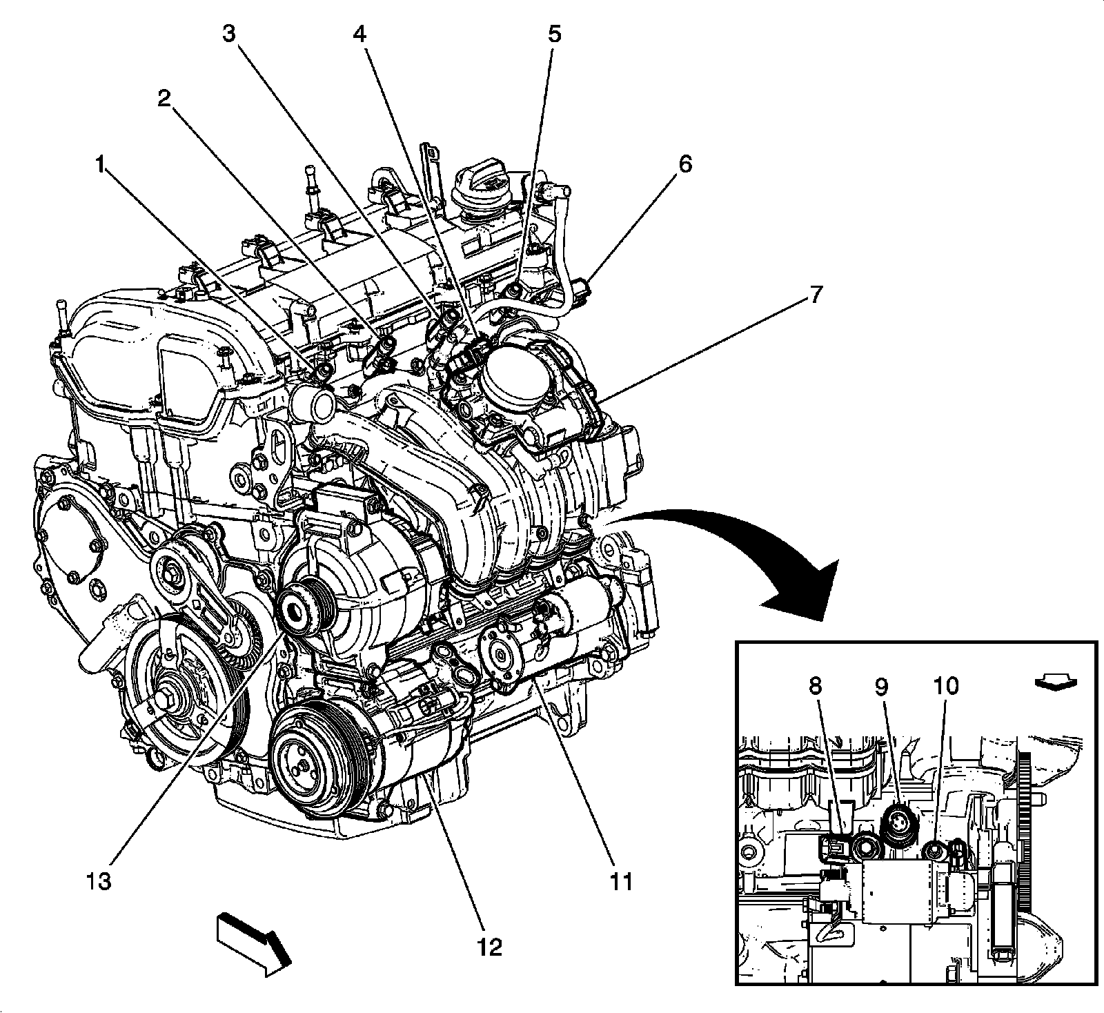 Factory diagram — Manifold Pressure/Vacuum Sensor