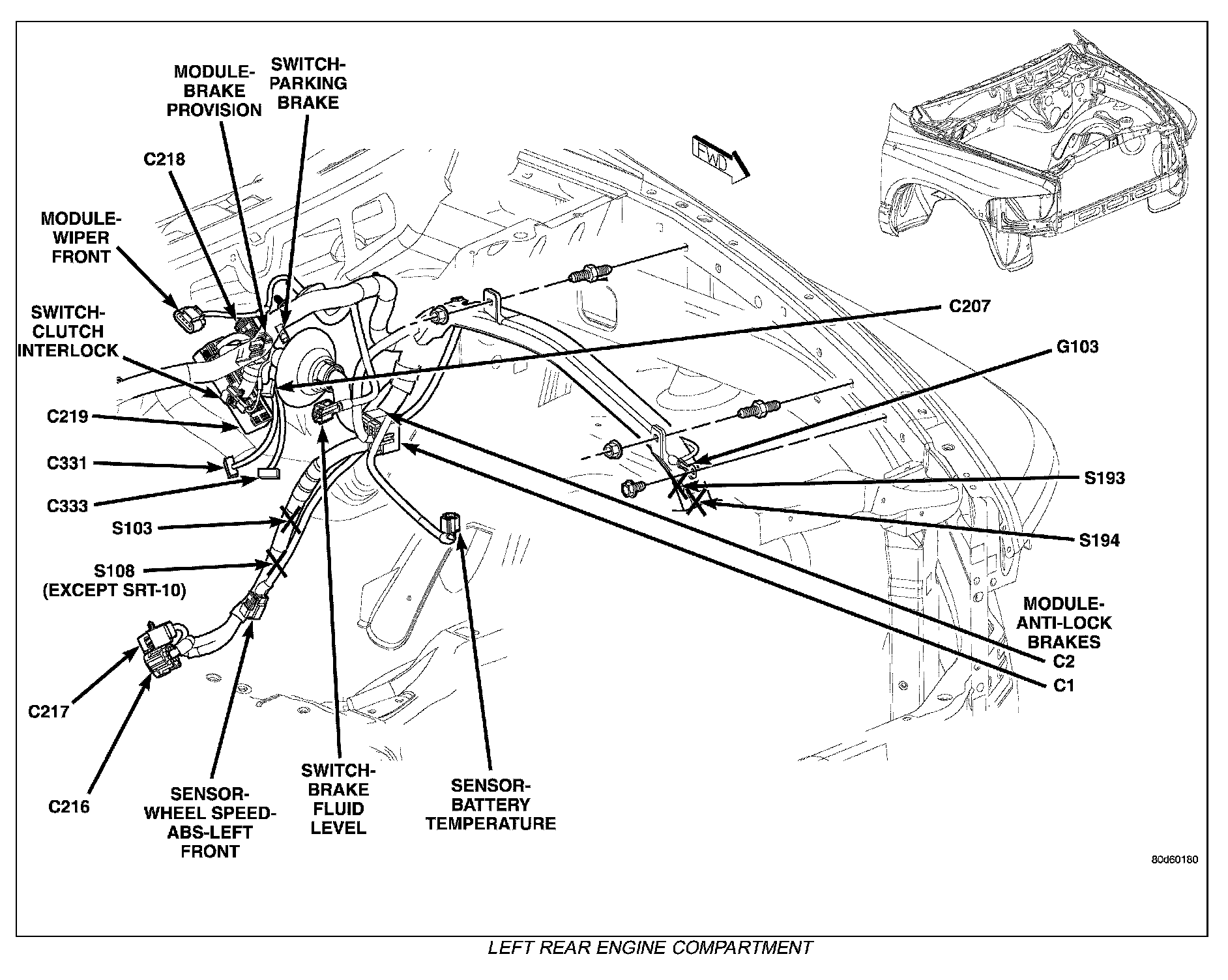 Factory diagram — Electronic Brake Control Module