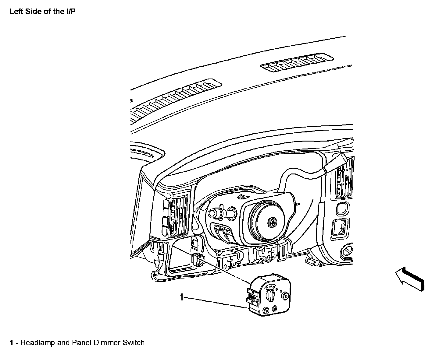 Factory diagram — Headlamp Switch