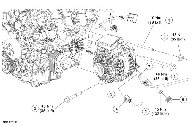 Factory diagram — Alternator