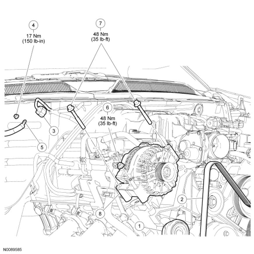Factory diagram — Alternator
