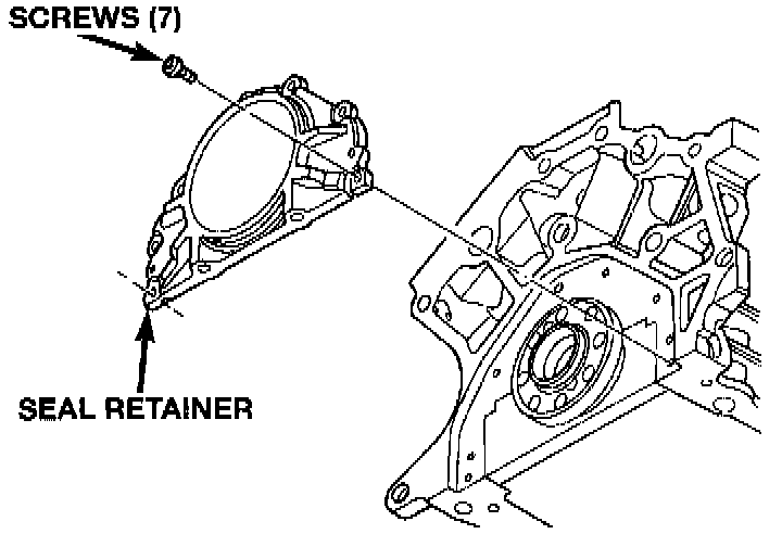 Factory diagram — Rear Crankshaft Main Bearing Seal