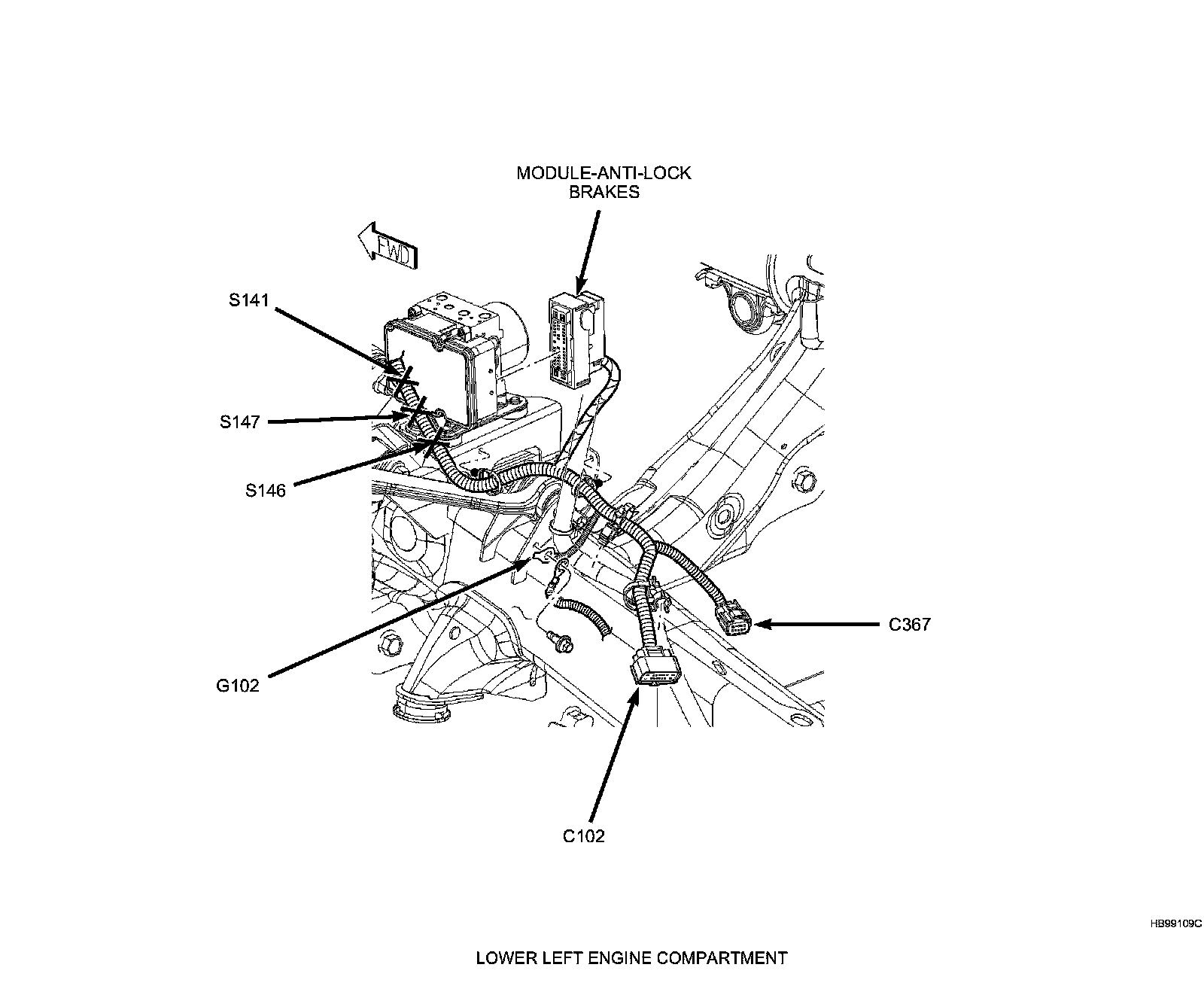 Factory diagram — Electronic Brake Control Module