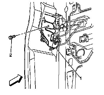 Factory diagram — Front Door Latch