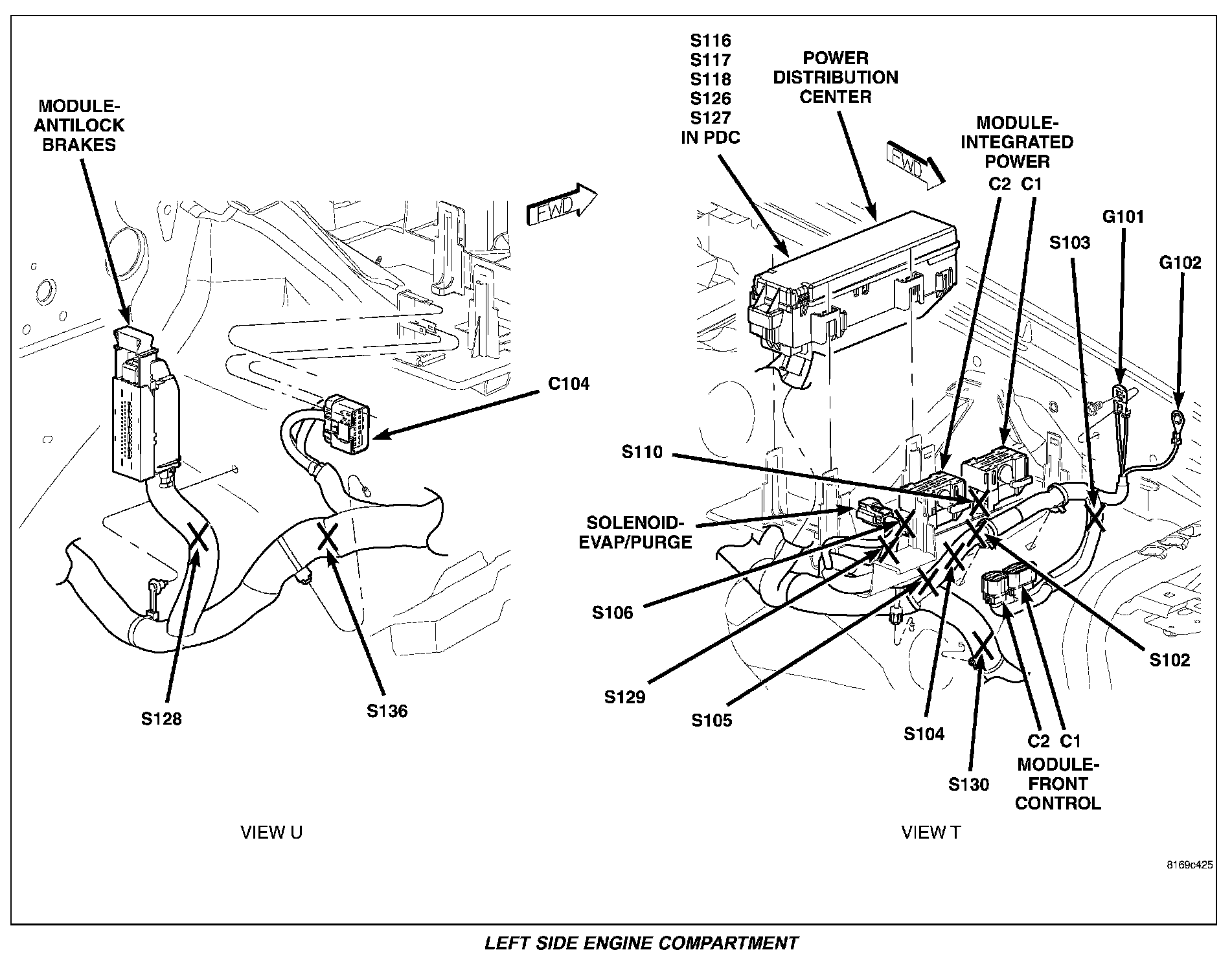 Factory diagram — Electronic Brake Control Module