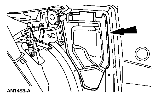 Factory diagram — Quarter Window Motor
