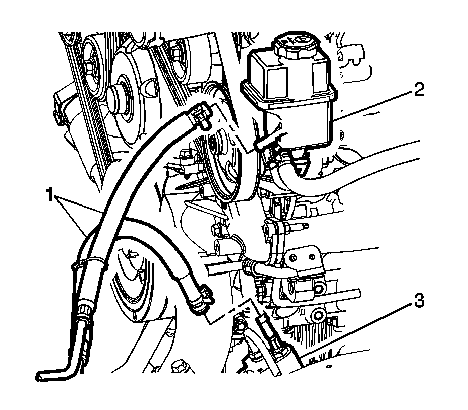 Factory diagram — Power Steering Fluid Cooler