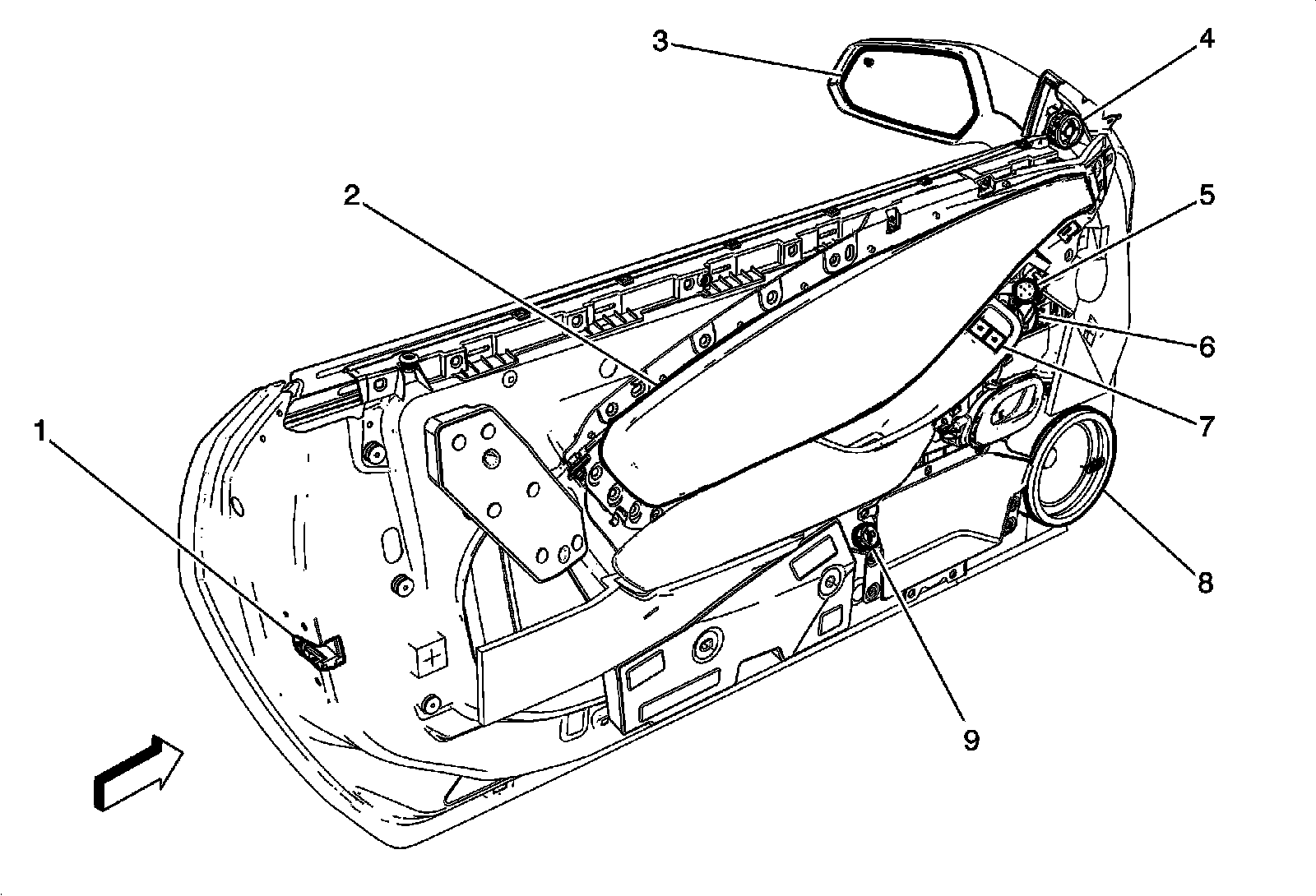 Factory diagram — Power Window Switch