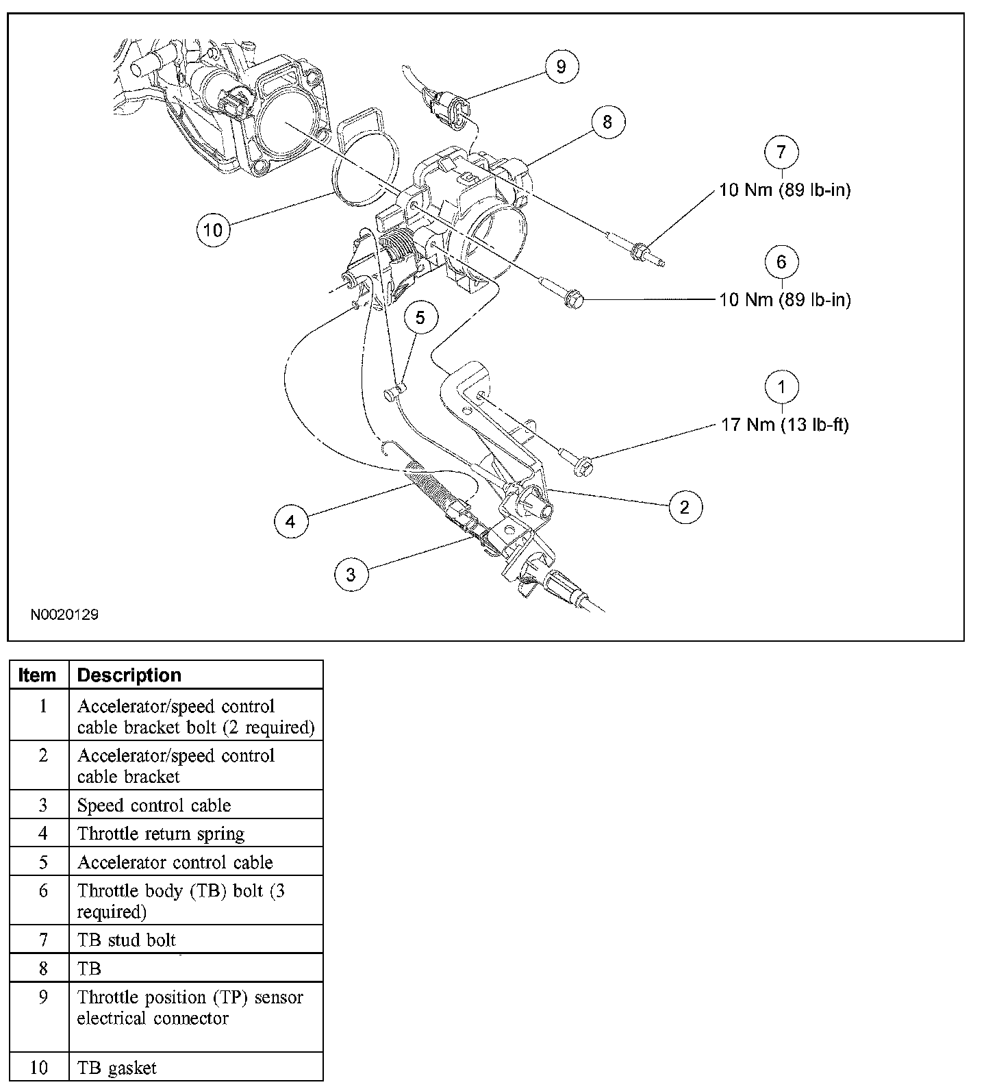 Factory diagram — Throttle Body