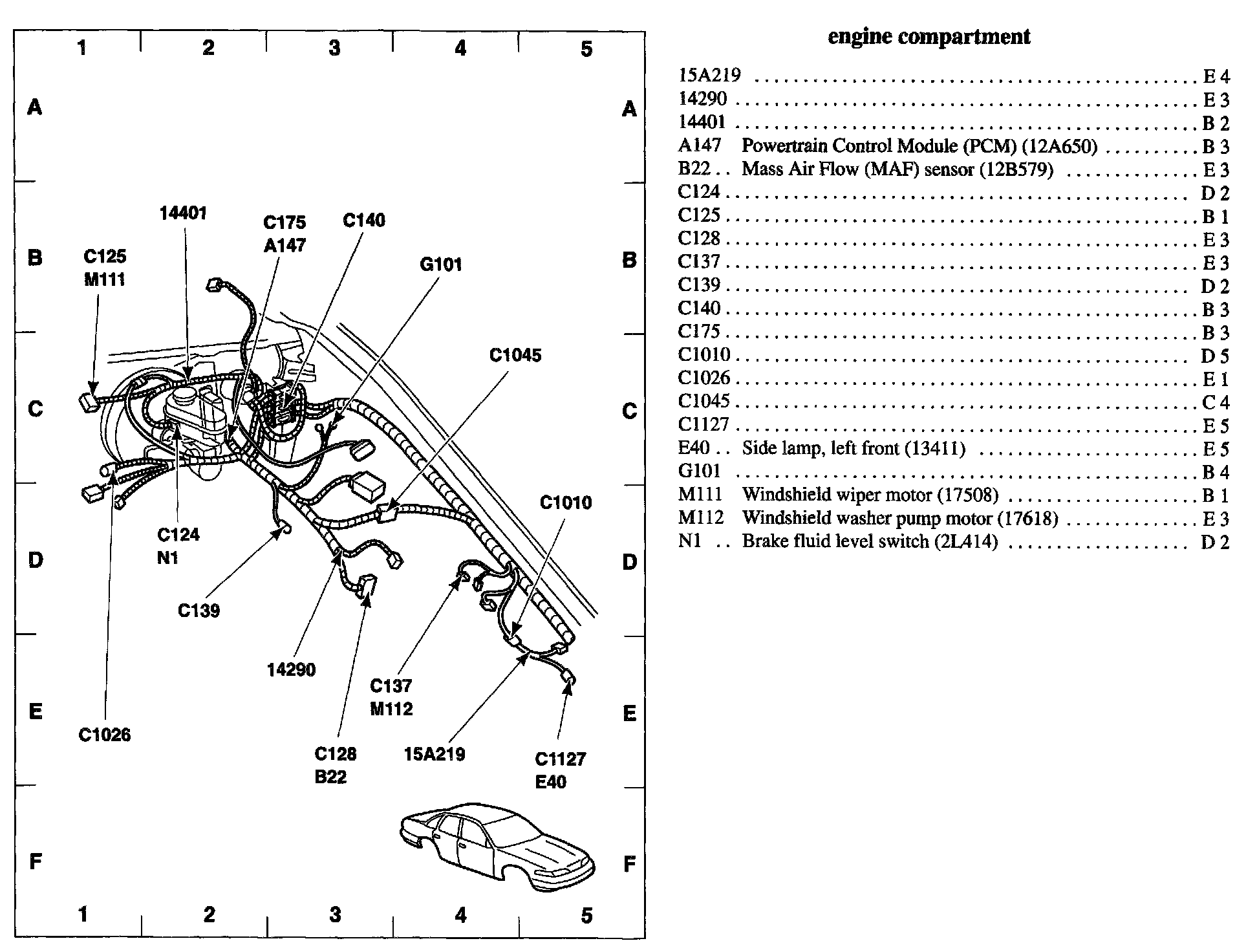 Factory diagram — Engine Control Module