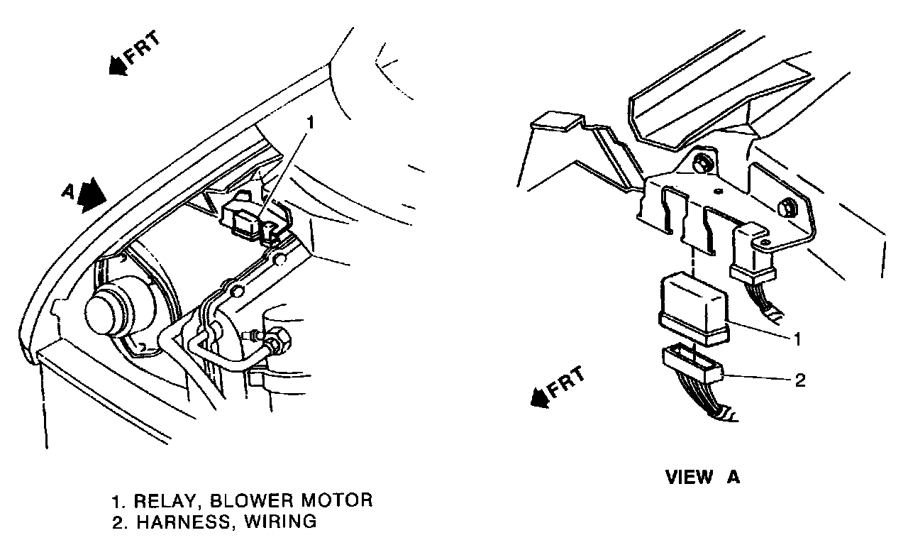 Factory diagram — Blower Motor Relay