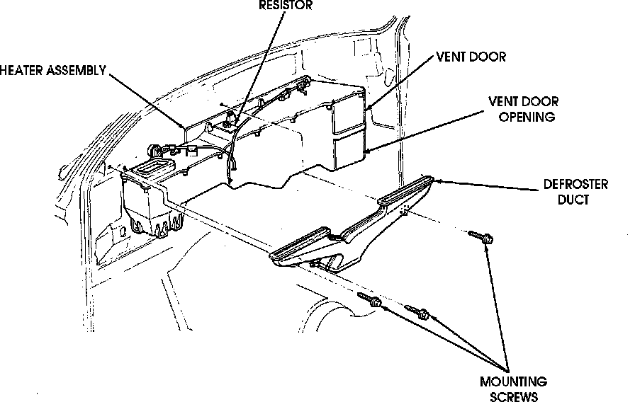 Factory diagram — Heater Core