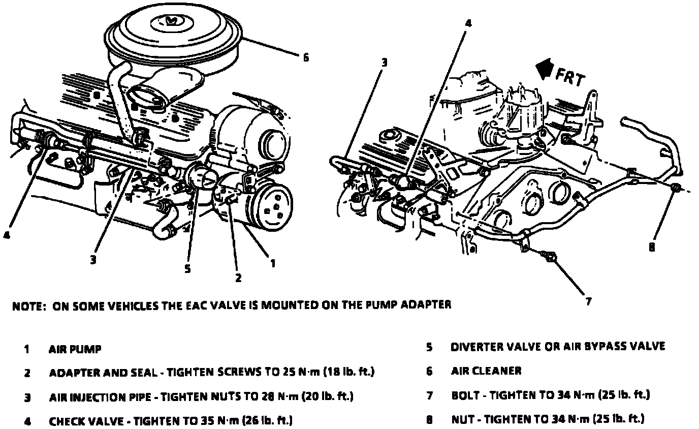 Factory diagram — Air Injection Check Valve