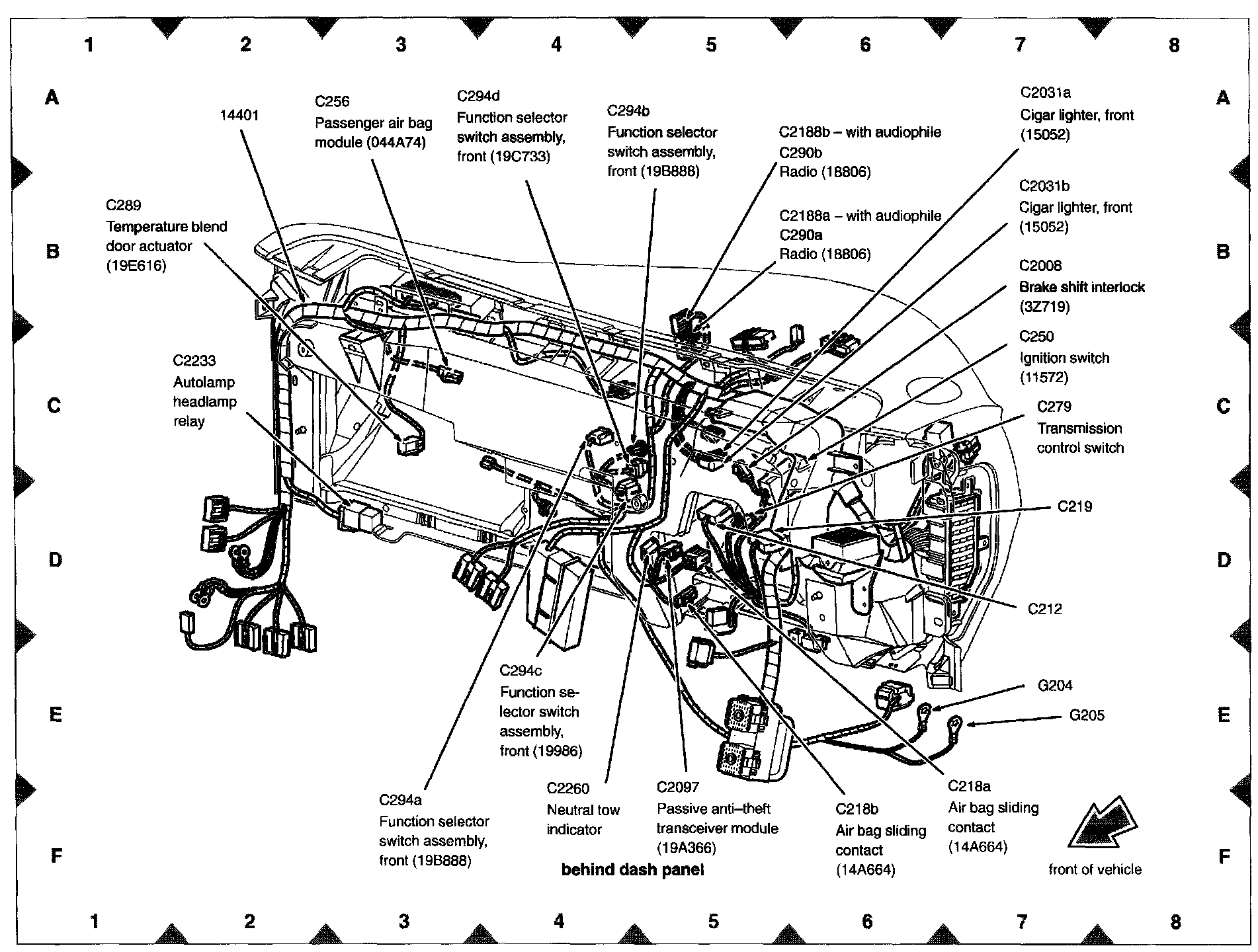 Factory diagram — Control Assembly