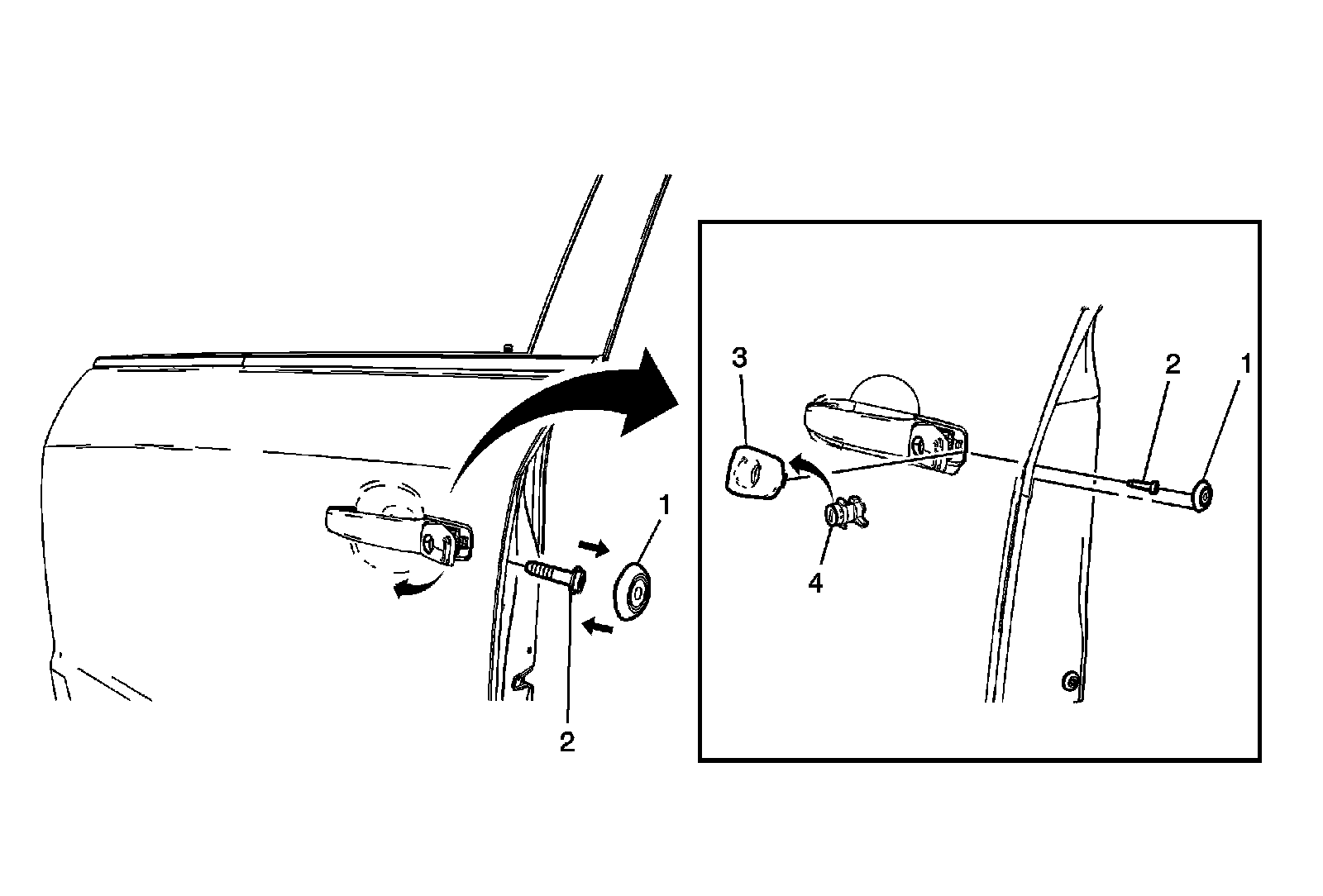Factory diagram — Door Lock Cylinder