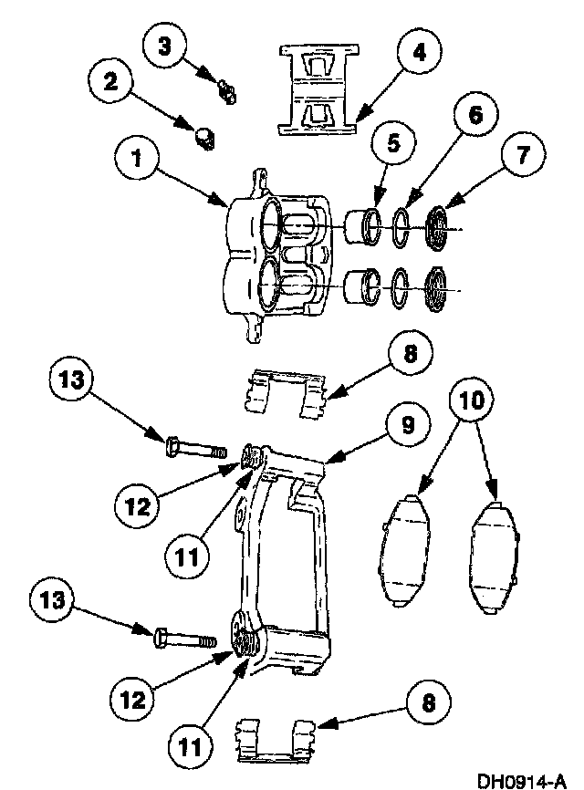 Factory diagram — Brake Caliper