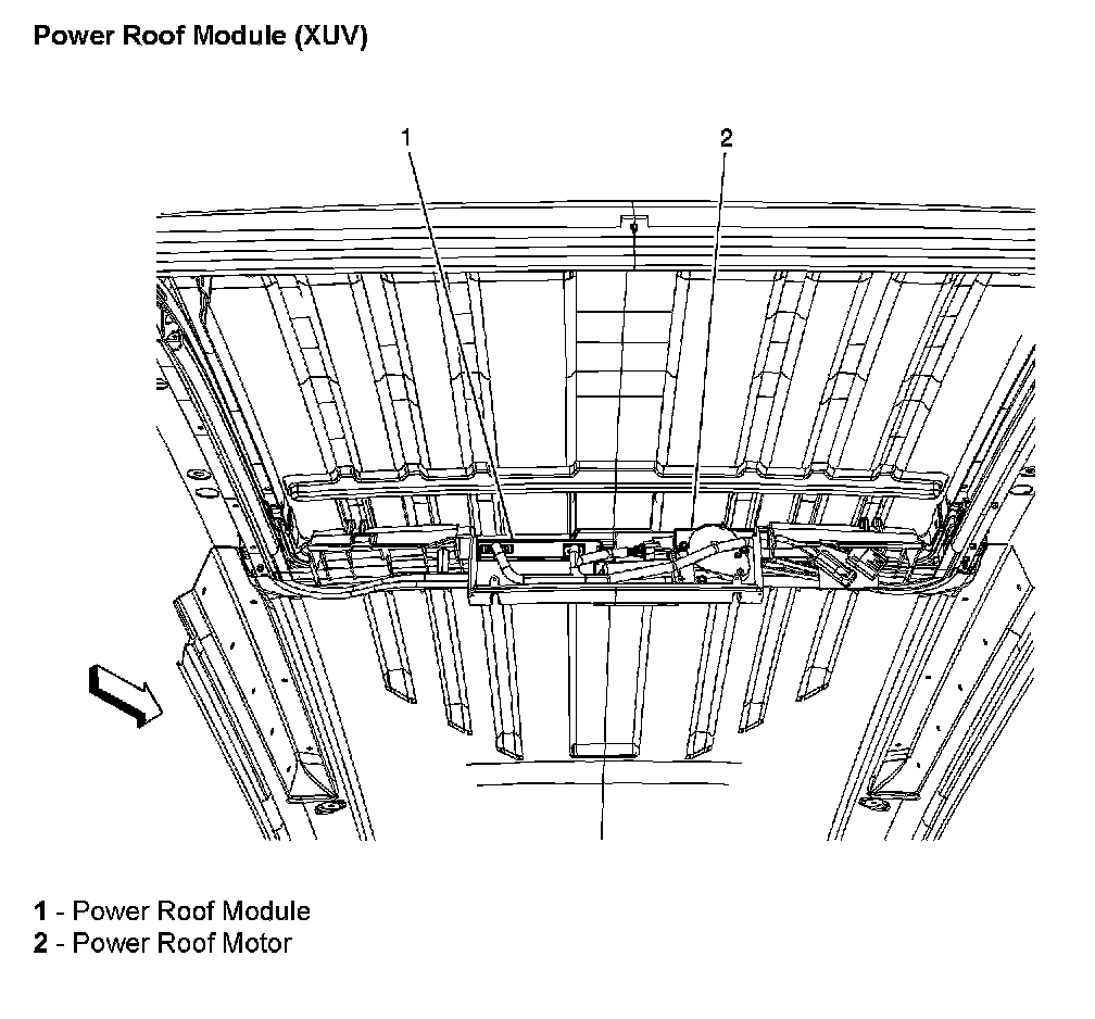 Factory diagram — Sunroof / Moonroof Motor