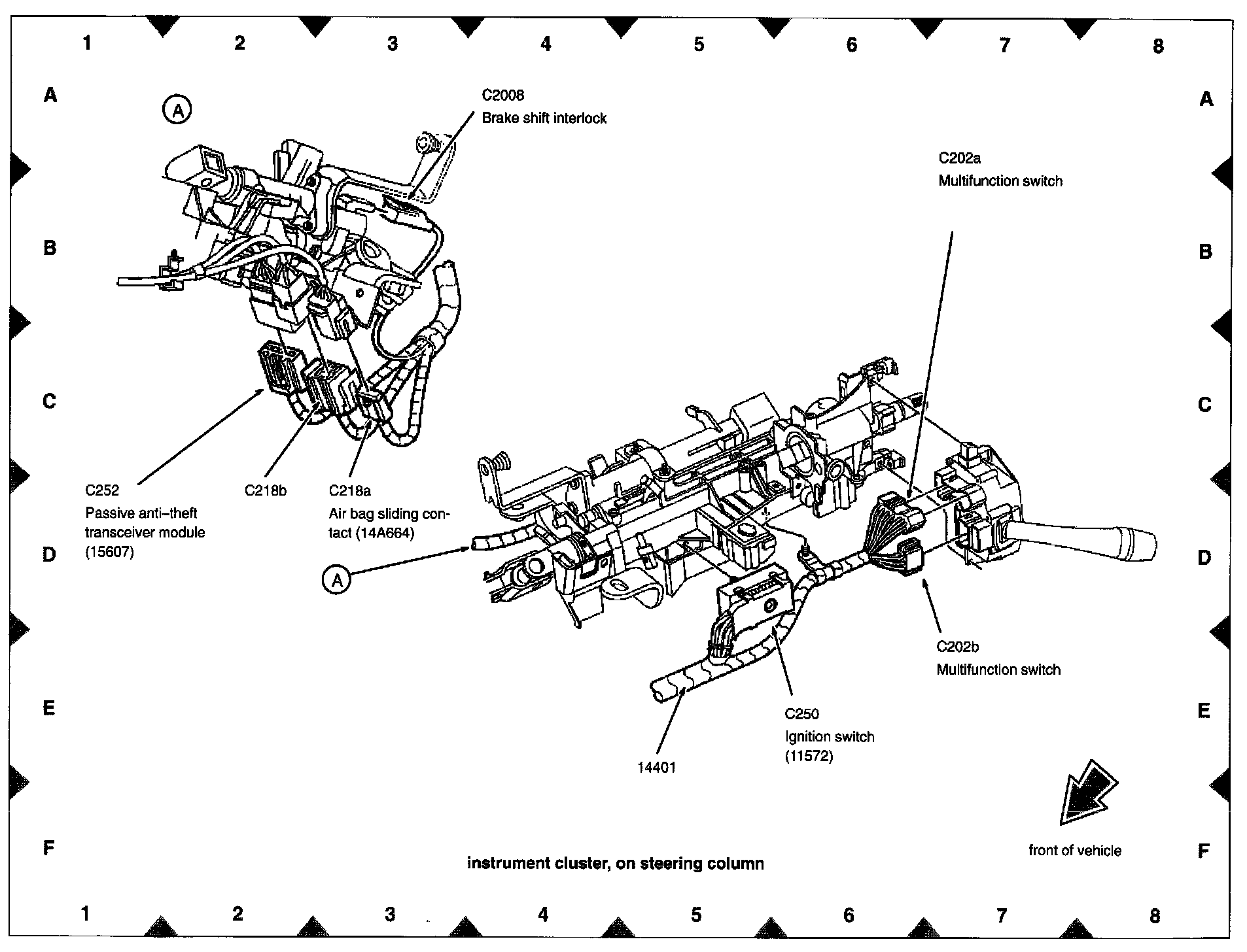 Factory diagram — Turn Signal Switch