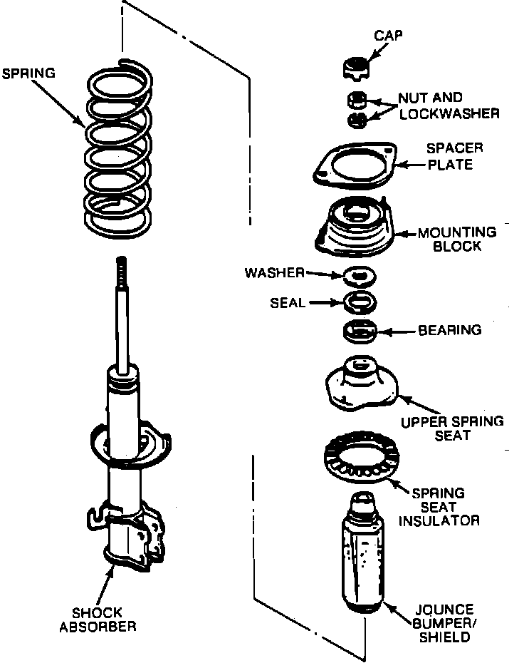 Factory diagram — Suspension Strut / Shock Absorber