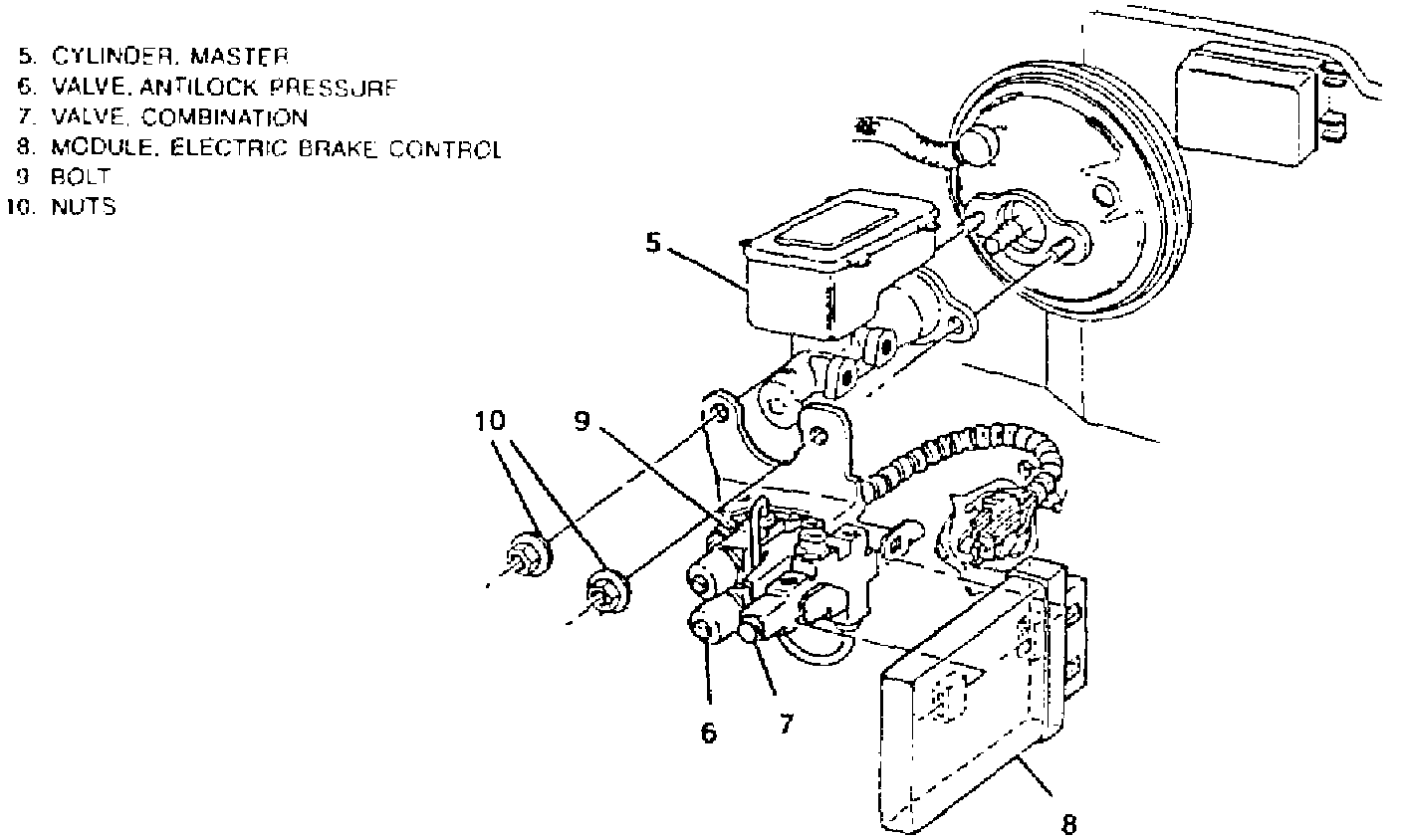 Factory diagram — Electronic Brake Control Module