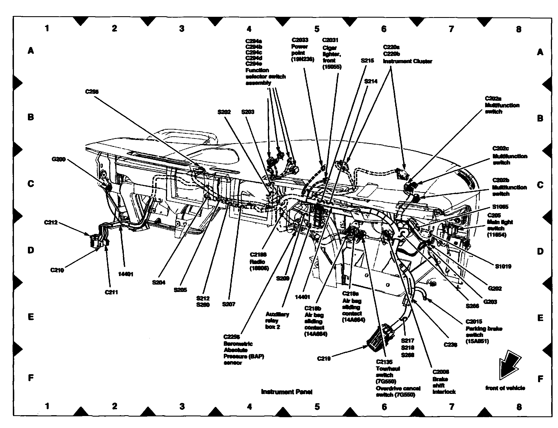 Factory diagram — Overdrive Switch